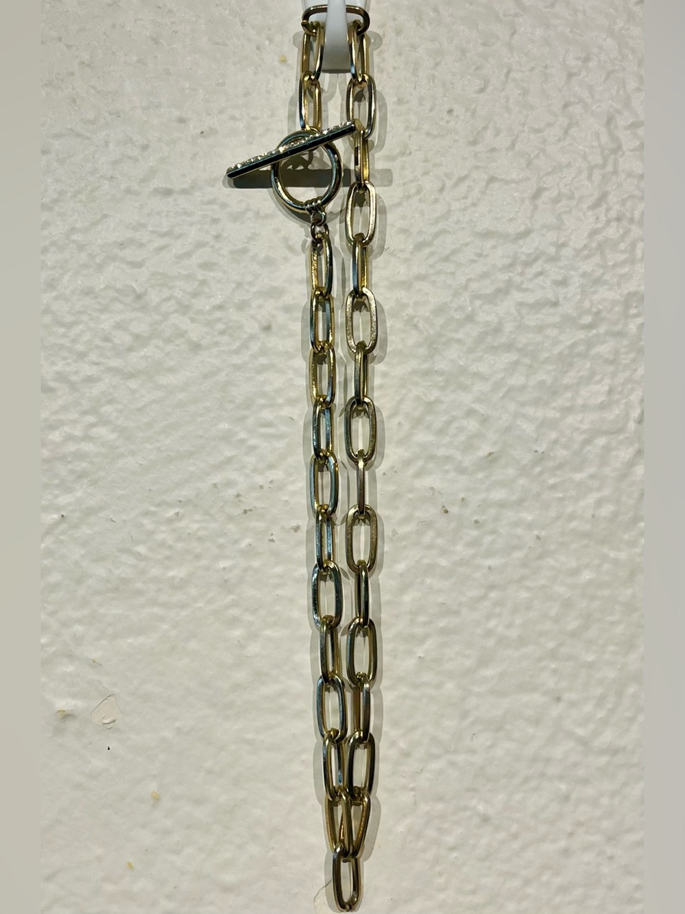 Vintage Y2K Gold-Tone Oval Link Chain Necklace